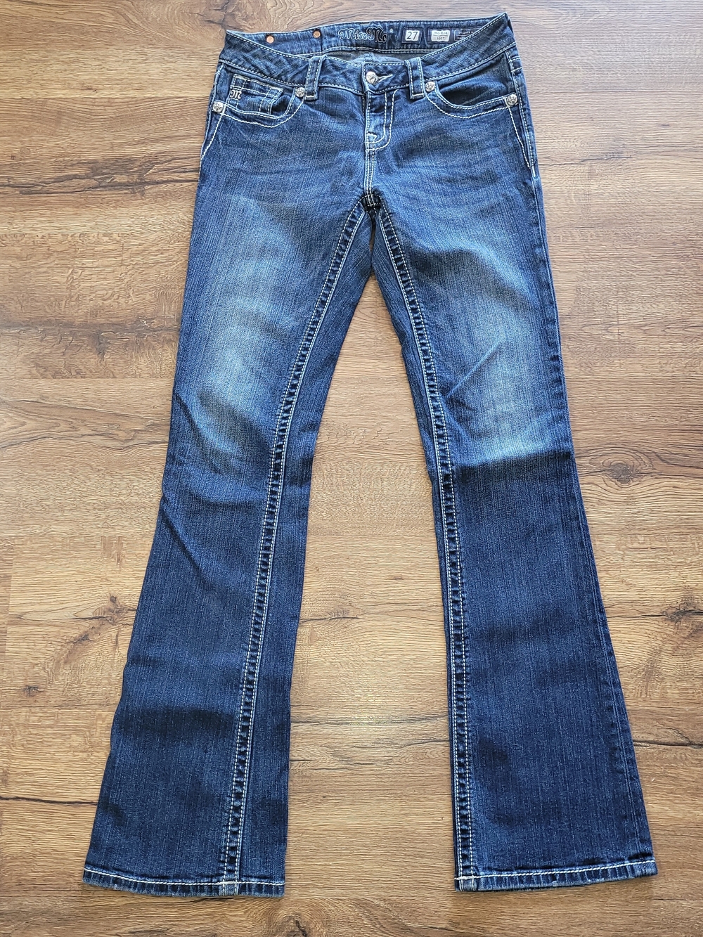 Miss Me Women's Dark Blue Denim Jeans - DK133